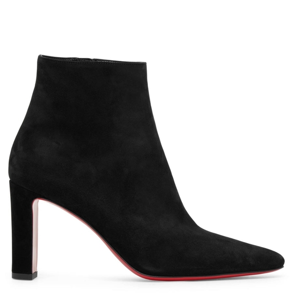 Christian Louboutin Suprabooty 85 black suede ankle boots 40.5 - Picture 2 of 14